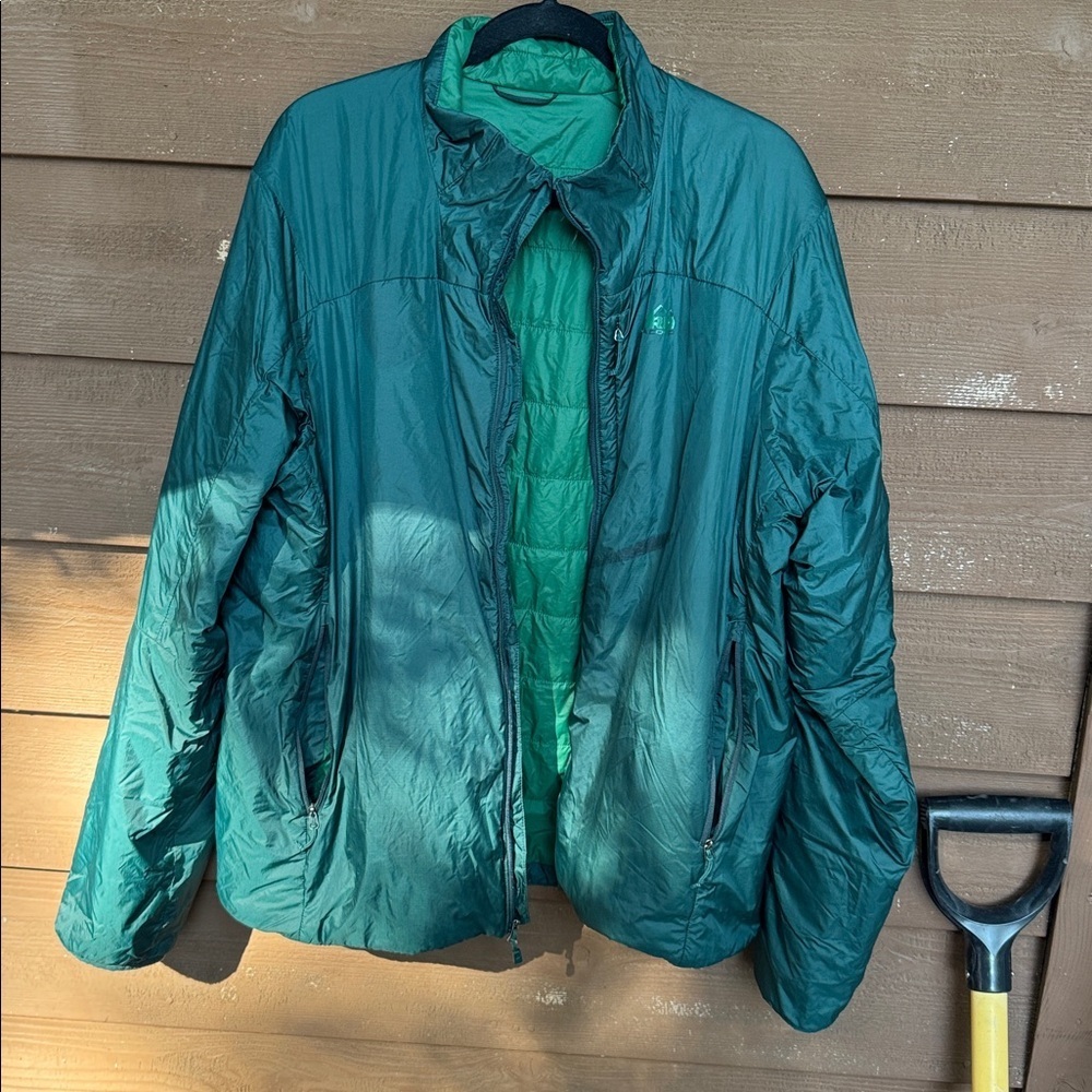 REI Primaloft Forest Green Packable Men’s coat size XL